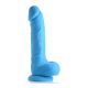 Curve Toys Silicone Dildo with Balls - 7" Tapadókorongos dildó