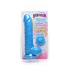 Curve Toys Silicone Dildo with Balls - 7" Tapadókorongos dildó