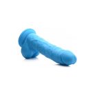 Curve Toys Silicone Dildo with Balls - 7" Tapadókorongos dildó