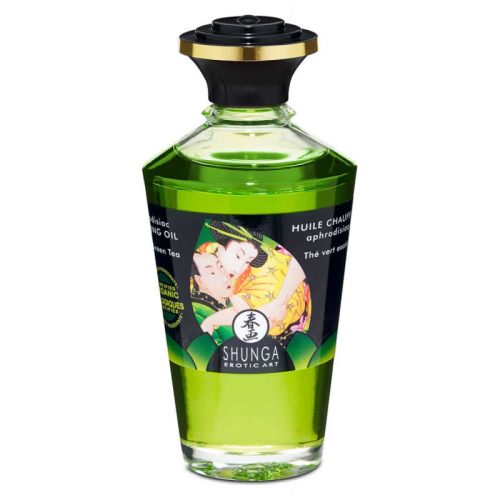 Shunga Aphrodisiac Oils-Organica Exotic Green Tea   melegítő  masszázsolaj          