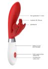 Alexios - Butterfly and G-Spot Red Vibrator