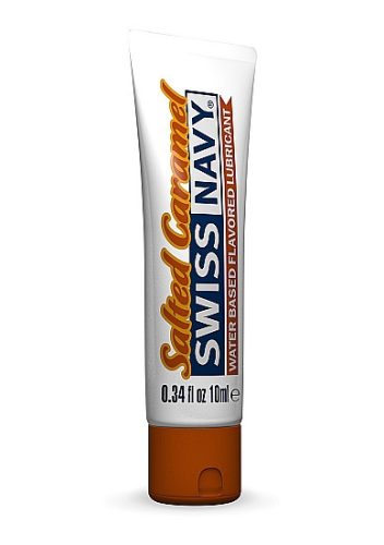 Swiss Navy Salted Caramel Flavored Lubricant - 10ml ízesített síkosító