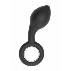 Sono No. 63  Dildo With Metal Ring  Black dildó