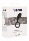 Sono No. 63  Dildo With Metal Ring  Black dildó