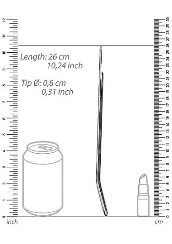 OUCH! Stainless Steel Dilator - 0.3" / 8 mm  dilator