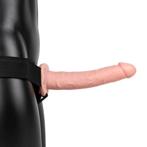 Vibrating Hollow Strap-On without Balls - 10“ /24,5 cm  Felcsatolható vibrátor