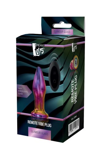 Dream Toys Glamour Glass Remote anal dugó