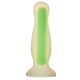 Dream Toys Radiant Soft Silicone Glow In The Dark Plug Small Green Tapadókorongos dildó