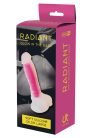 Dream Toys Radiant Soft Silicone Glow In The Dark Dildo Large Pink Tapadókorongos dildó