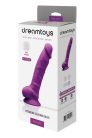 Dream Toys Real Love Dildo 7 inch PurpleTapadókorongos dildó