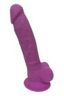 Dream Toys Real Love Dildo 7 inch PurpleTapadókorongos dildó