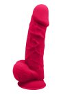 Dream Toys Real Love Dildo 8.5 inch Fuchsia Tapadókorongos dildó