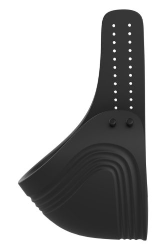 Dreamtoys Adjustable Vibrating Cockring With Remote Black Vibrációs péniszgyűrű