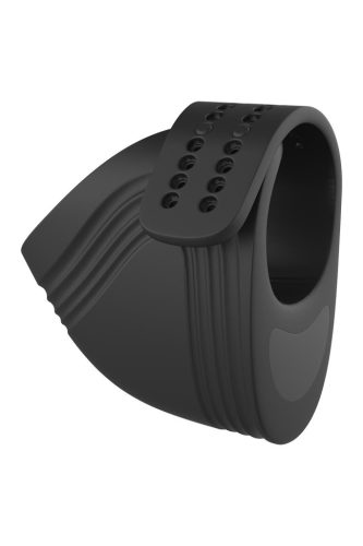 Dreamtoys Adjustable Vibrating Cockring With Remote Black Vibrációs péniszgyűrű