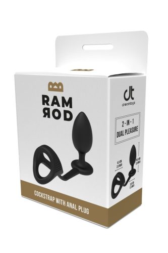 Ramrod - Cockstrap With Anal Plug anál plug péniszgyűrűvel