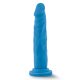 Blush - 7.5 Inch Dual Density Cock Neon Blue Tapadókorongos dildó