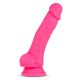 7.5 Inch Dual Density Cock with Balls Pink Tapadókorongos dildó