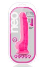 7.5 Inch Dual Density Cock with Balls Pink Tapadókorongos dildó