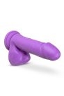 Blush 8 Inch Cock With Balls Neon Purple Tapadókorongos dildó