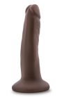 Blush Dr.Skin - Plus 5 Inch Posable Dildo Chocolate Tapadókorongos dildó