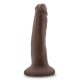 Blush Dr.Skin - Plus 5 Inch Posable Dildo Chocolate Tapadókorongos dildó