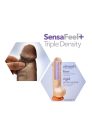 Blush Dr.Skin - Plus 5 Inch Posable Dildo Chocolate Tapadókorongos dildó
