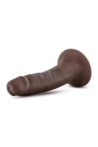 Blush Dr.Skin - Plus 5 Inch Posable Dildo Chocolate Tapadókorongos dildó
