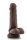 Blush Dr.Skin - Plus 6 Inch Posable Dildo With Balls Chocolate Tapadókorongos dildó