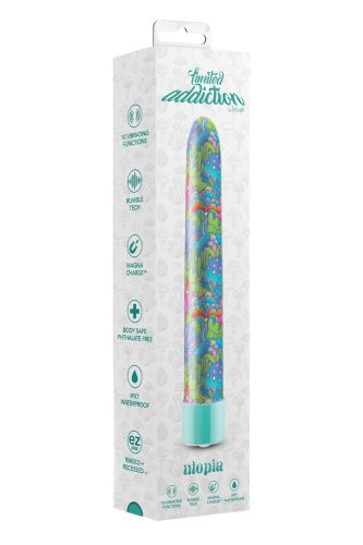Limited Addiction Utopia 7 Inch Rechargeable Vibe Aqua Kemény vibrátor