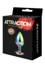 Attraction Metal Anal Plug With Stone L No. 74 Rainbow anál plug
