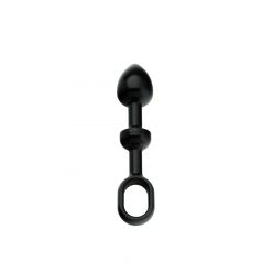 Andaro Alu-Push Plug Small Black  anál plug