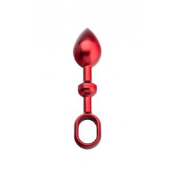 Andaro Alu-Push Plug Large Red  anál plug