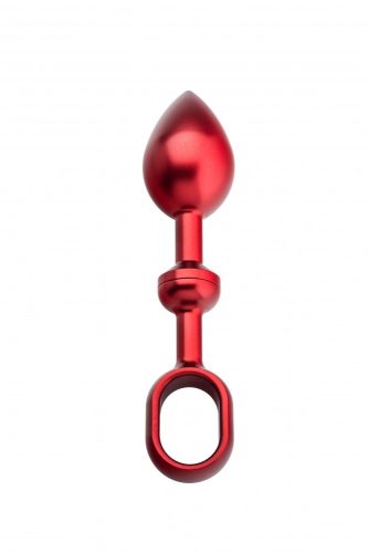 Andaro Alu-Push Plug Large Red  anál plug