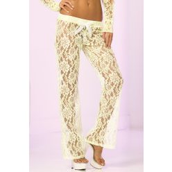   Pink Lipstick Luxurious Lace Lounge Pants    csipkés szexi nadrág    