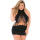 Pink Lipstick SEAMLESS DRESS BLACK PLUS SIZE