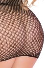 Pink Lipstick Bad Intentions Fishnet mini dress