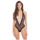 Rene Rofe Lingerie - Say My Name Plunge Teddy Black M/L body