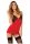 Rene Rofe Lingerie -  2Pc A-List Chemise & G Set Red S/M Fehérnemű szett