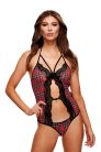 Teachers Pet - Schoolgirl Peek-A-Boo Teddy Red S/M diáklány jelmez