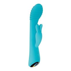 Evolved - Aqua Bunny Blue Klitoriszkaros vibrátor
