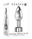 Evolved - Gender X Rockin Metal Plug Chrome rezgő anál dugó.