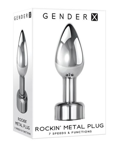 Evolved - Gender X Rockin Metal Plug Chrome rezgő anál dugó.
