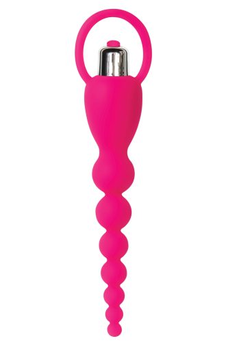 Adam & Eve Vibrating Silicone Pink anál gyöngyök