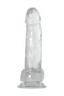 Adam & Eve Crystal Clear 8 Inch Tapadókorongos dildó