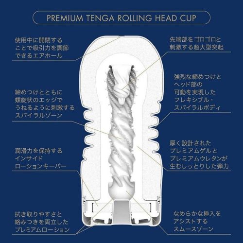 TENGA Premium Rolling Head -  maszturbátor