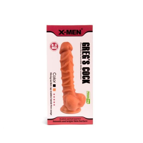 X-MEN Gregg’s 8.3 inch Cock Flesh Tapadókorongos dildó