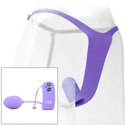 Fetish Fantasy Elite Remote Vibrating Panties in Purple   