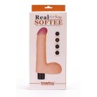 REAL SOFTEE Vibrating Dildo 4    bőrhatású vibrátor