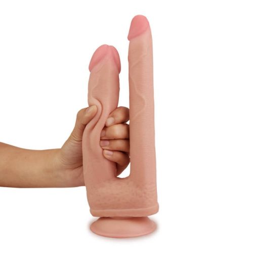 Skinlike Cock  felcsatolható dupla anál dildo