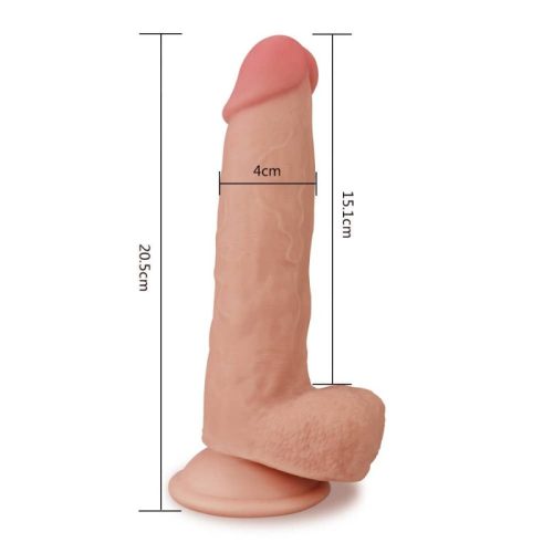 Lovetoy Sliding-Skin     Tapadókorongos dildo